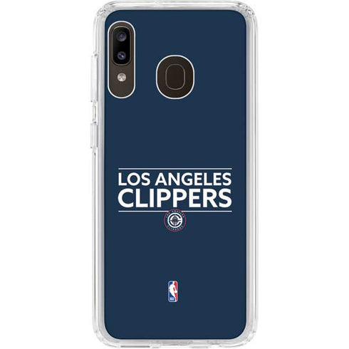 NBA Los Angeles Clippers Standard Blue Galaxy A20 Clear Case